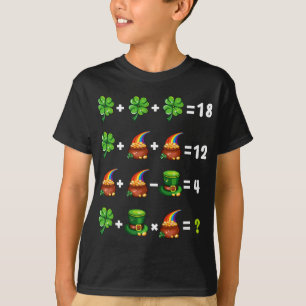 Order Of Operations Quiz Funny Math Teacher St Pat T-Shirt