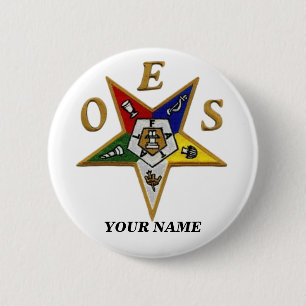ORDER of the EASTERN STAR 6 Cm Round Badge