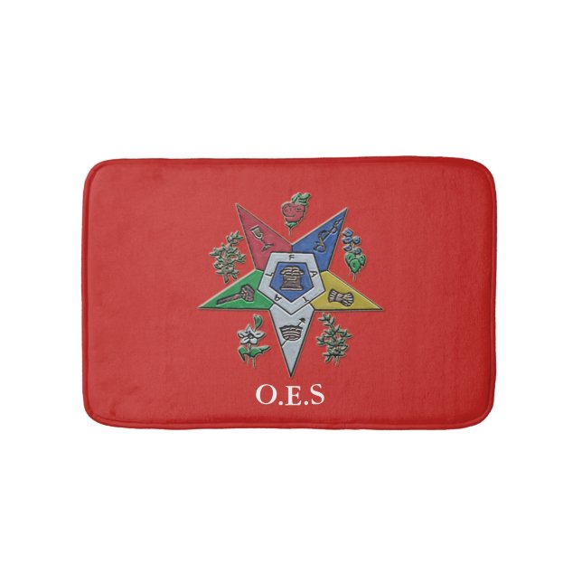 Order Of The Eastern Star Bath Mat (Front)