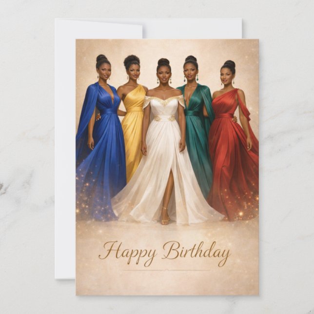 Order of the Eastern Star Birthday Card (Front)