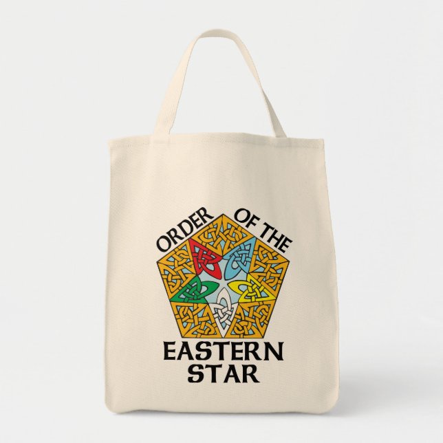 Order of the Eastern Star Celtic Knot design Tote Bag (Front)