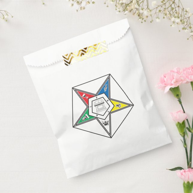 Order of the Eastern Star Emblem Favour Bags (Sealed)