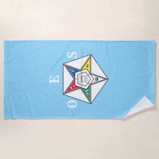 Order of the Eastern Star Emblem of the Order Beach Towel