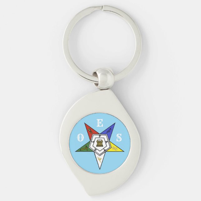 Order of the Eastern Star Emblem of the Order Key Ring (Front)