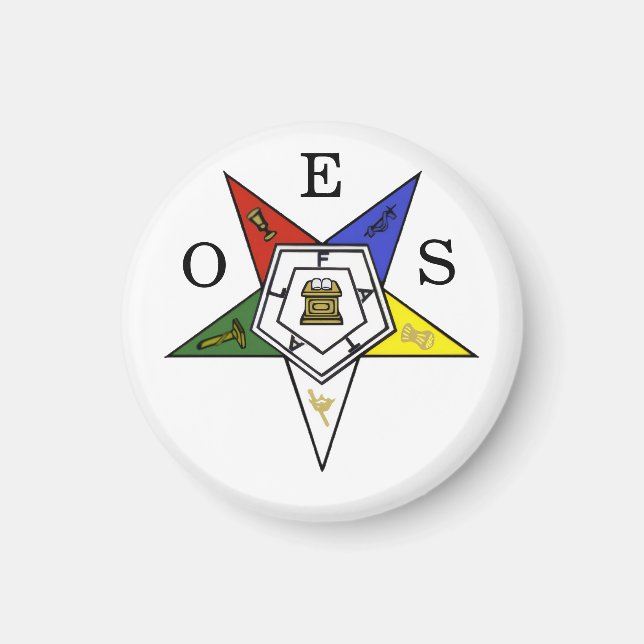 Order of the Eastern Star Emblem of the Order Magnet (Front)