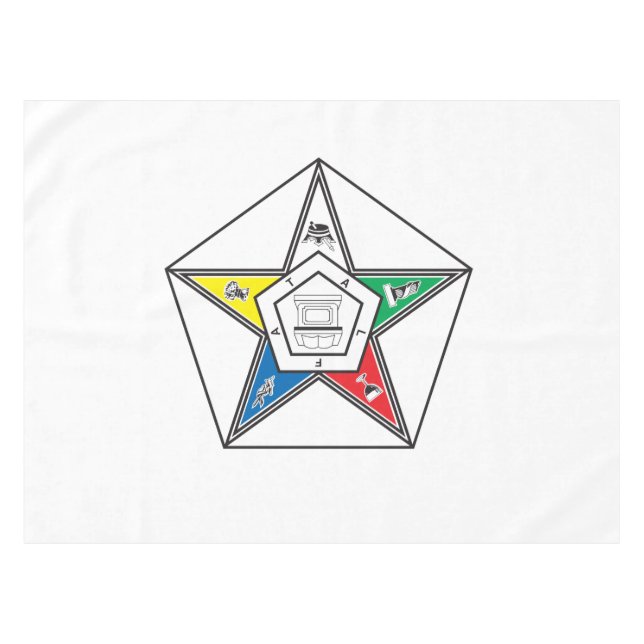 Order of the Eastern Star Emblem Tablecloth (Front (Horizontal))