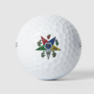 Order Of The Eastern Star Golf Balls