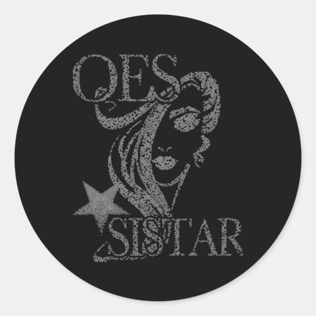 Order Of The Eastern Star Oes Sisterhood Sistar Di Classic Round Sticker (Front)