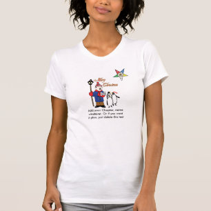 Order of the Eastern Star Penguin Christmas T-Shirt