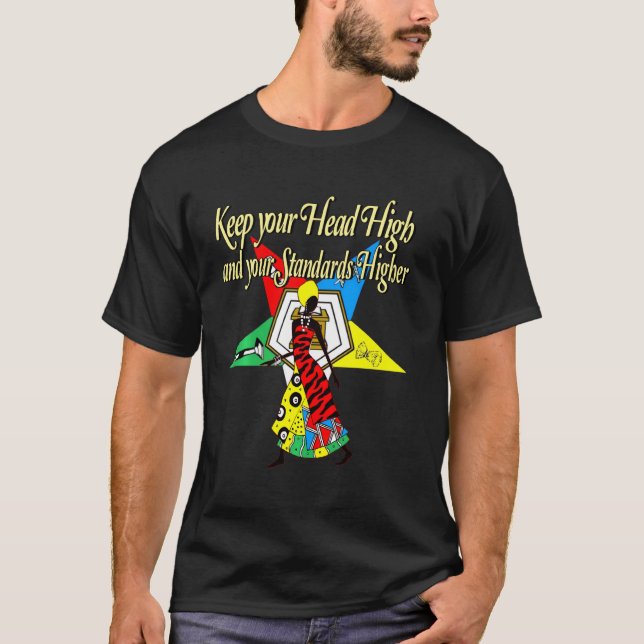Order Of The Eastern Star Pride Oes Keep Your Head T-Shirt (Front)