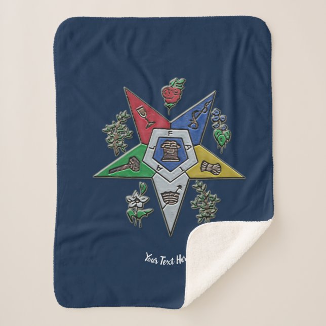 Order Of The Eastern Star Sherpa Blanket (Front)