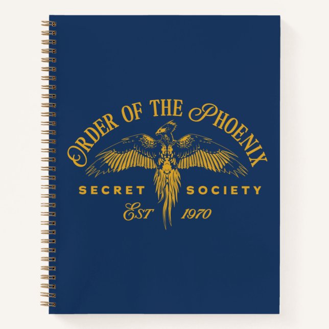 ORDER OF THE PHOENIX Secret Society Graphic Notebook (Front)