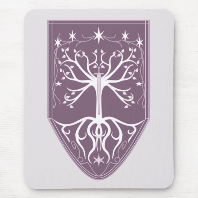 'Order of the White Tree' Crest Mouse Pad (Front)