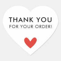 ORDER PACKAGING THANK YOU cute heart
