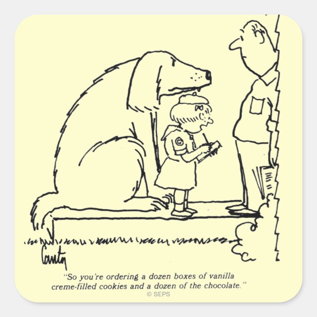 Ordering Cookies Square Sticker (Front)