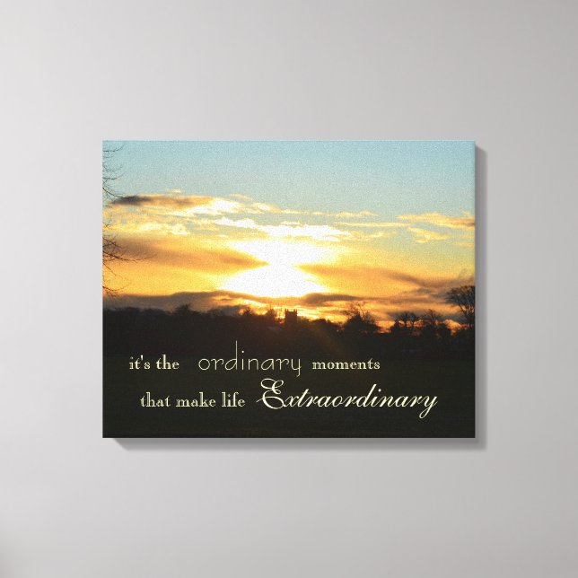 Ordinary Life Moments Canvas Print (Front)