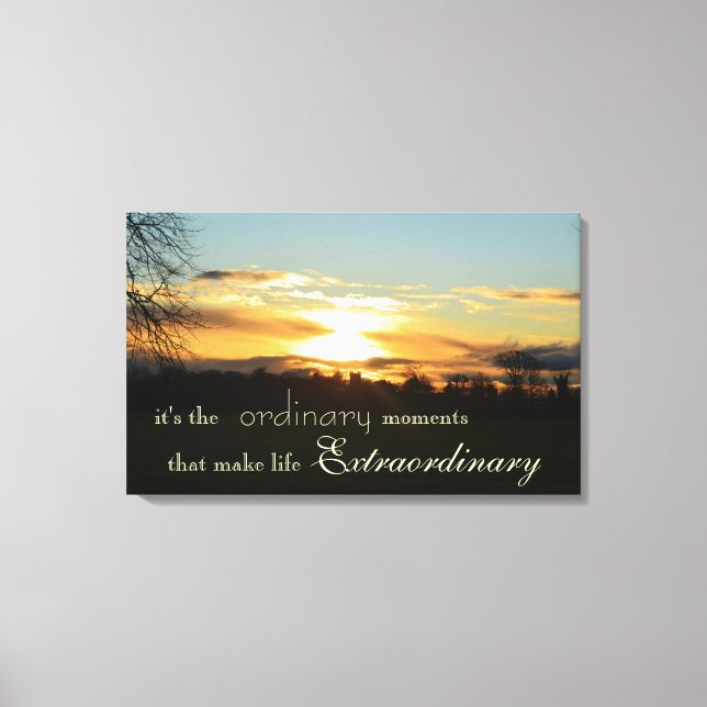 Ordinary Life Moments Canvas Print (Front)