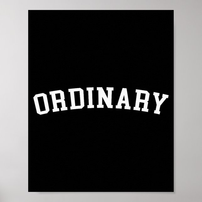 Ordinary  poster (Front)