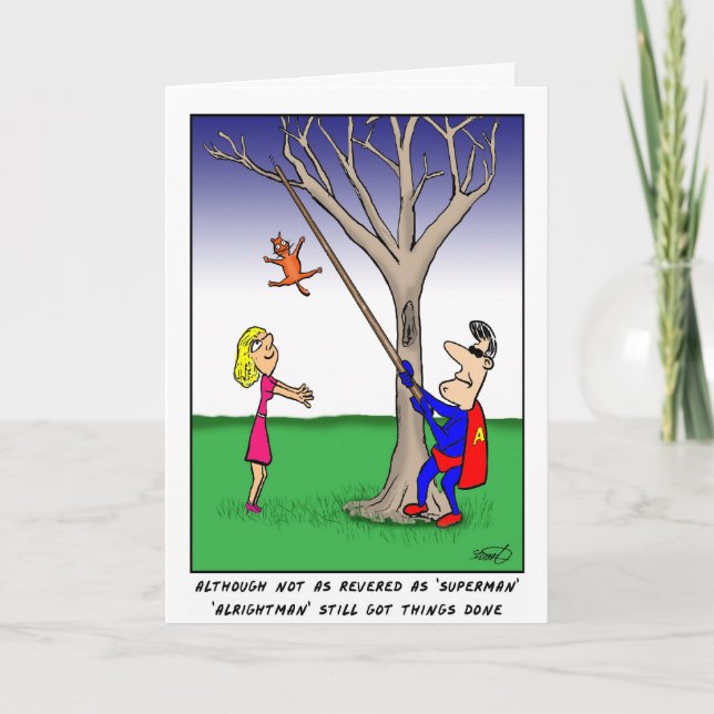 Ordinary Superhero - Father's Day Card. Card (Front)