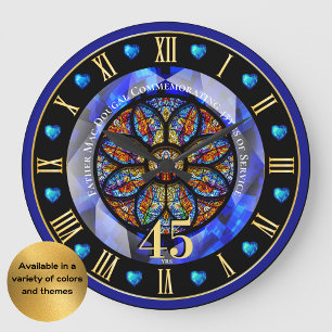 Ordination Anniversary Personalised Priest 45th Large Clock