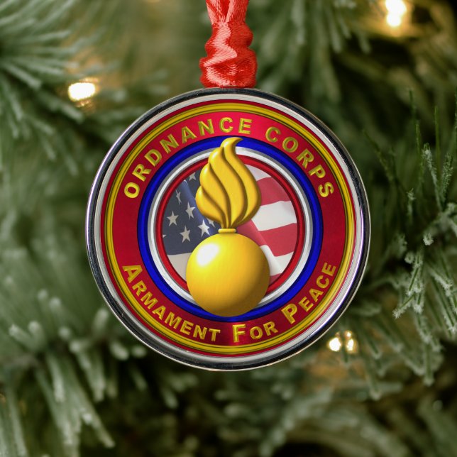 Ordnance Corps Christmas  Metal Tree Decoration (Tree)