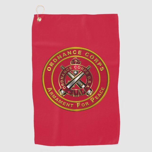 Ordnance Corps Golf Towel (Front)