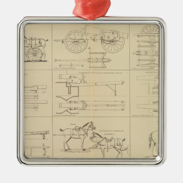Ordnance, stores, etc metal tree decoration (Front)