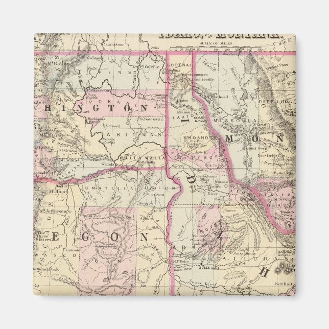 Ore, Wash, Ida, Mont Magnet (Front)