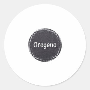 Oregano Classic Round Sticker