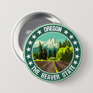Oregon 7.5 cm round badge