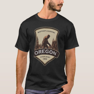 Oregon and a Bigfoot, or a Sasquatch T-Shirt