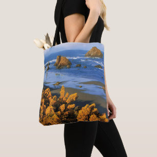 Oregon Beach View In Bandon Tote Bag