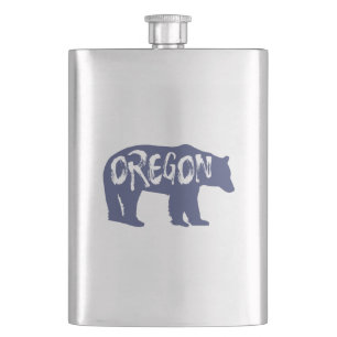 Oregon Bear Hip Flask