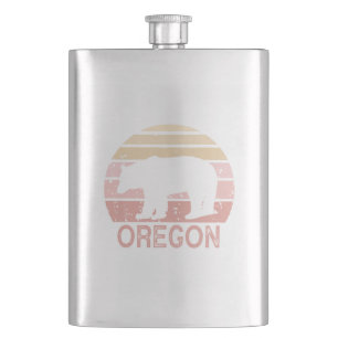 Oregon Bear Hip Flask