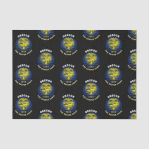 OREGON BEAVER STATE FLAG TISSUE PAPER