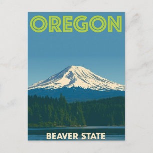 Oregon Beaver State Postcard