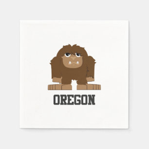 Oregon Bigfoot Napkin
