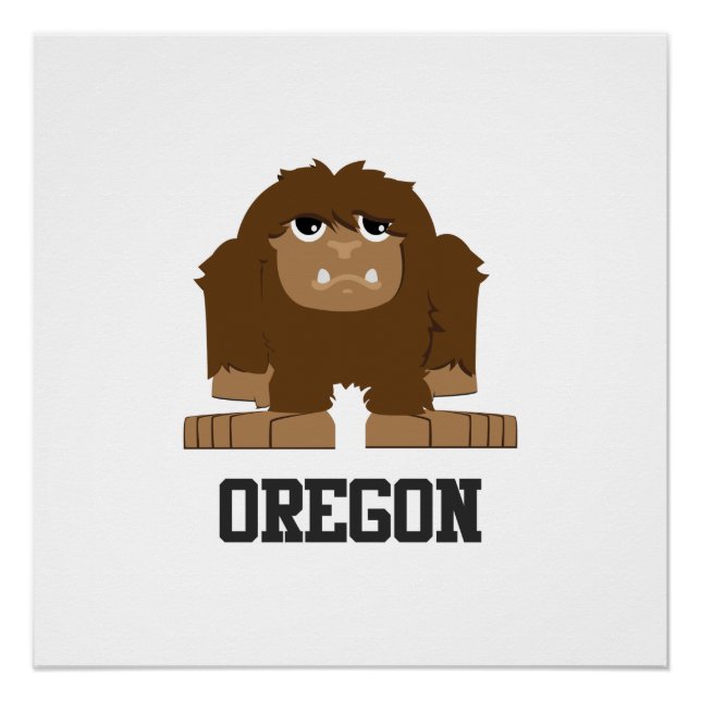 Oregon Bigfoot Poster (Front)
