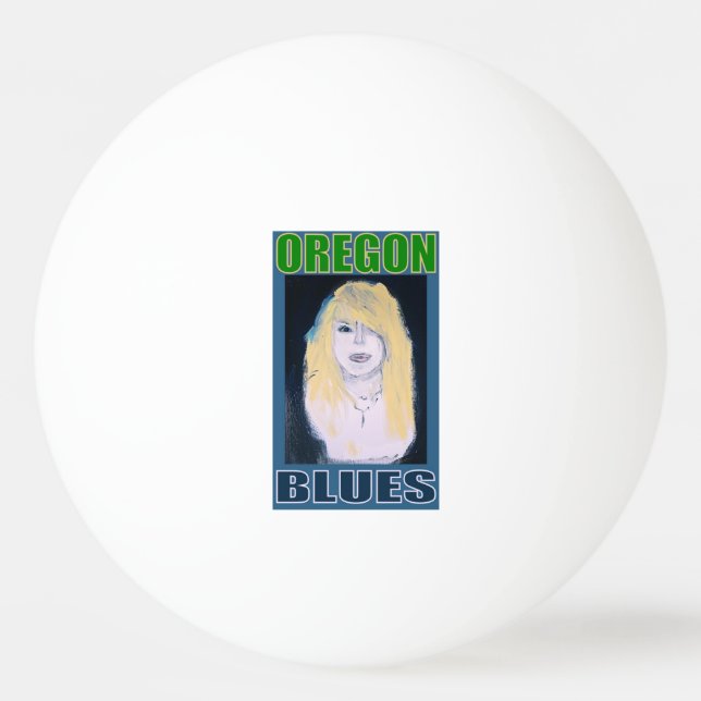 OREGON BLUES PING PONG BALL (Front)