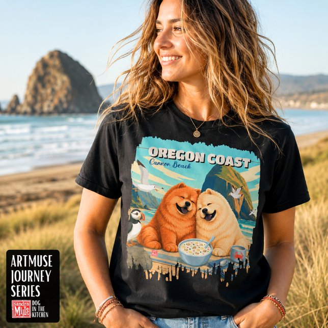 OREGON • Cannon Beach Chow T-Shirt (Creator Uploaded)