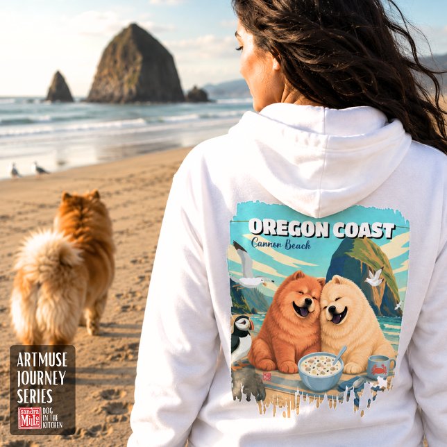 OREGON • Cannon Beach Chow zip hoodie (Creator Uploaded)