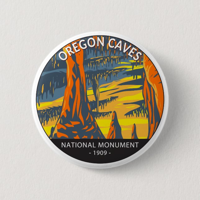 Oregon Caves National Monument Oregon Circle  6 Cm Round Badge (Front)