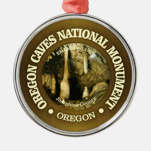 Oregon Caves (NM) Metal Tree Decoration (Front)