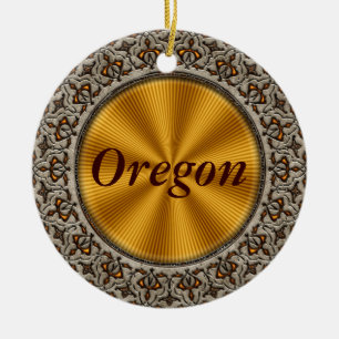 Oregon Ceramic Tree Decoration