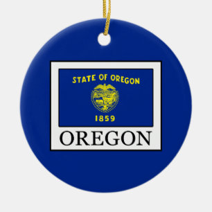 Oregon Ceramic Tree Decoration
