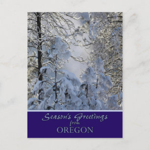Oregon Christmas Card /state specific post cards