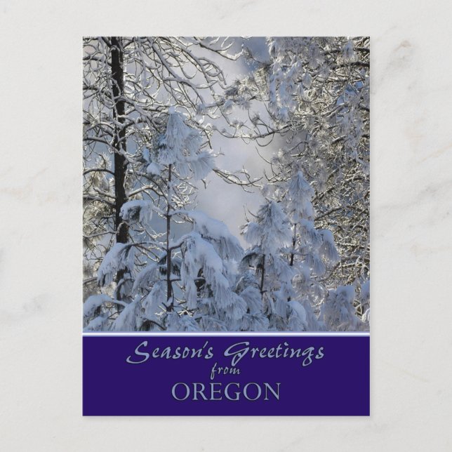 Oregon Christmas Card /state specific post cards (Front)