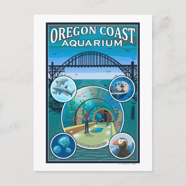 Oregon Coast Aquarium Postcard (Front)
