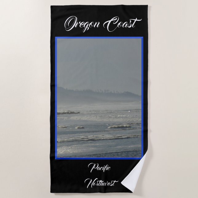 Oregon Coast Beach Towel (Front)