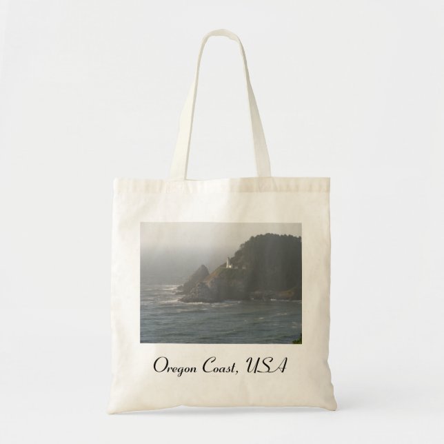 Oregon Coast Lighthouse Tote Bag (Front)
